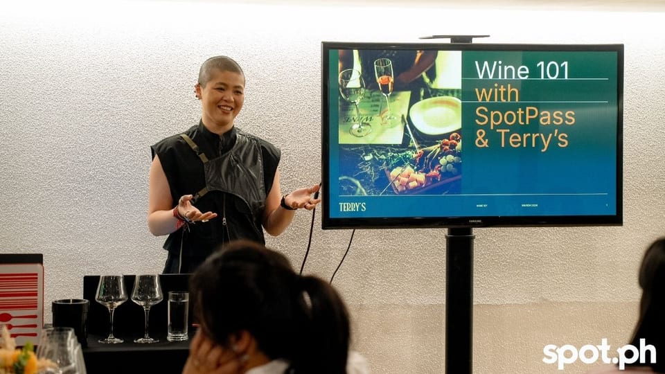 Ms. Meggie Ong, Managing Director of Terry's Bistro and our sommelier instructor for the Spot Pass Wines 101 workshop